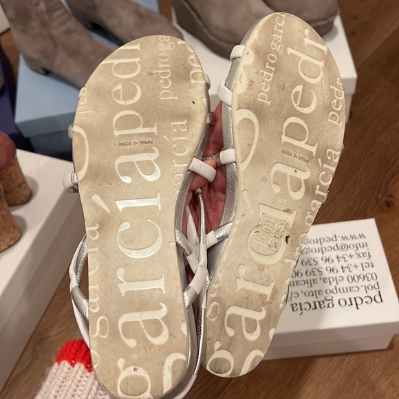 Silver sandals size 36.5 - Picture 4 of 4